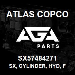 SX57484271 Atlas Copco SX, CYLINDER, HYD, FEED | AGA Parts