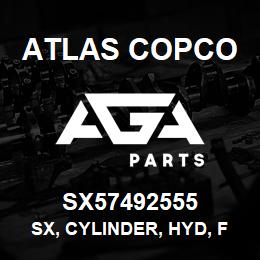 SX57492555 Atlas Copco SX, CYLINDER, HYD, FEED | AGA Parts