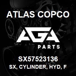 SX57523136 Atlas Copco SX, CYLINDER, HYD, FEED | AGA Parts