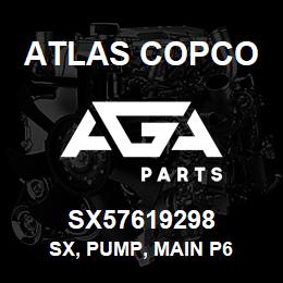 SX57619298 Atlas Copco SX, PUMP, MAIN P6 | AGA Parts