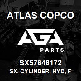 SX57648172 Atlas Copco SX, CYLINDER, HYD, FEED | AGA Parts