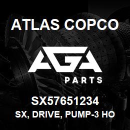 SX57651234 Atlas Copco SX, DRIVE, PUMP-3 HOLE | AGA Parts