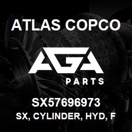 SX57696973 Atlas Copco SX, CYLINDER, HYD, FEED | AGA Parts