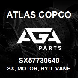 SX57730640 Atlas Copco SX, MOTOR, HYD, VANE | AGA Parts