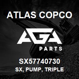 SX57740730 Atlas Copco SX, PUMP, TRIPLE | AGA Parts