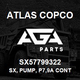 SX57799322 Atlas Copco SX, PUMP, P7,9A CONT | AGA Parts