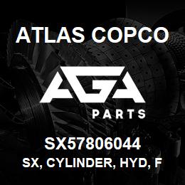 SX57806044 Atlas Copco SX, CYLINDER, HYD, FEED | AGA Parts