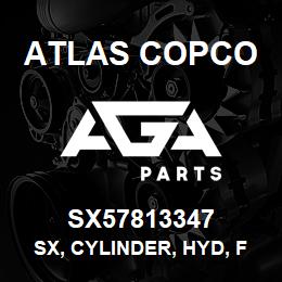 SX57813347 Atlas Copco SX, CYLINDER, HYD, FEED | AGA Parts