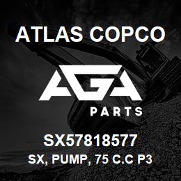 SX57818577 Atlas Copco SX, PUMP, 75 C.C P3 | AGA Parts