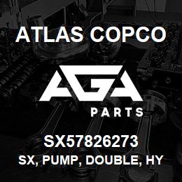 SX57826273 Atlas Copco SX, PUMP, DOUBLE, HYDRAULIC | AGA Parts