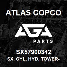 SX57900342 Atlas Copco SX, CYL, HYD, TOWER-RAISE | AGA Parts