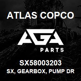 SX58003203 Atlas Copco SX, GEARBOX, PUMP DRIVE | AGA Parts