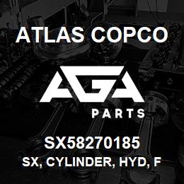 SX58270185 Atlas Copco SX, CYLINDER, HYD, FEED | AGA Parts