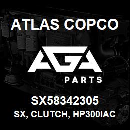 SX58342305 Atlas Copco SX, CLUTCH, HP300IAC | AGA Parts