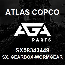 SX58343449 Atlas Copco SX, GEARBOX-WORMGEAR | AGA Parts