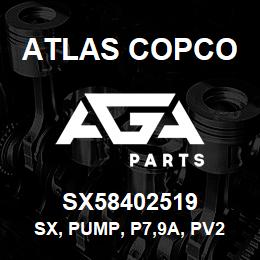 SX58402519 Atlas Copco SX, PUMP, P7,9A, PV235 | AGA Parts