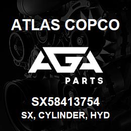 SX58413754 Atlas Copco SX, CYLINDER, HYD | AGA Parts