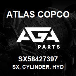 SX58427397 Atlas Copco SX, CYLINDER, HYD | AGA Parts