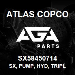 SX58450714 Atlas Copco SX, PUMP, HYD, TRIPLE | AGA Parts