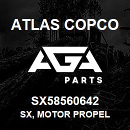 SX58560642 Atlas Copco SX, MOTOR PROPEL | AGA Parts