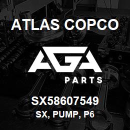 SX58607549 Atlas Copco SX, PUMP, P6 | AGA Parts