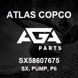 SX58607675 Atlas Copco SX, PUMP, P6 | AGA Parts