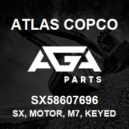 SX58607696 Atlas Copco SX, MOTOR, M7, KEYED | AGA Parts