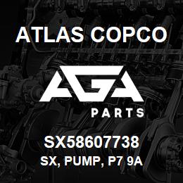 SX58607738 Atlas Copco SX, PUMP, P7 9A | AGA Parts