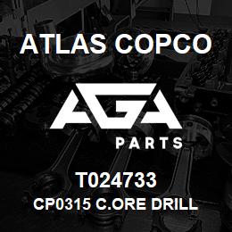 T024733 Atlas Copco CP0315 C.ORE DRILL | AGA Parts