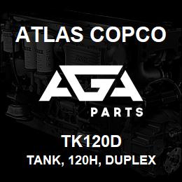 TK120D Atlas Copco TANK, 120H, DUPLEX | AGA Parts