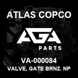 VA-000084 Atlas Copco VALVE, GATE BRNZ. NPT 2" 428 | AGA Parts
