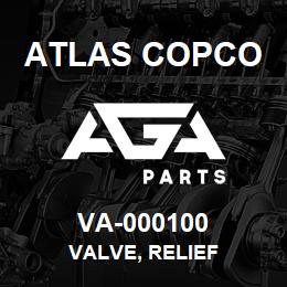 VA-000100 Atlas Copco VALVE, RELIEF | AGA Parts