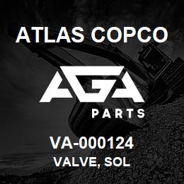 VA-000124 Atlas Copco VALVE, SOL | AGA Parts