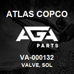 VA-000132 Atlas Copco VALVE, SOL | AGA Parts