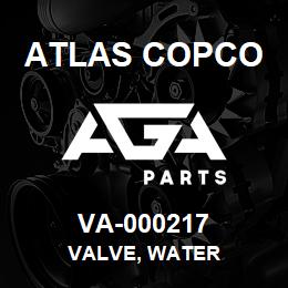 VA-000217 Atlas Copco VALVE, WATER | AGA Parts