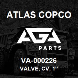 VA-000226 Atlas Copco VALVE, CV, 1" | AGA Parts