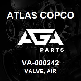 VA-000242 Atlas Copco VALVE, AIR | AGA Parts