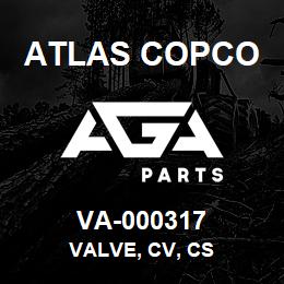 VA-000317 Atlas Copco VALVE, CV, CS | AGA Parts