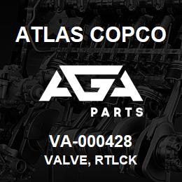 VA-000428 Atlas Copco VALVE, RTLCK | AGA Parts