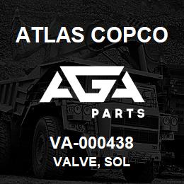 VA-000438 Atlas Copco VALVE, SOL | AGA Parts