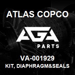 VA-001929 Atlas Copco KIT, DIAPHRAGM&SEALS | AGA Parts