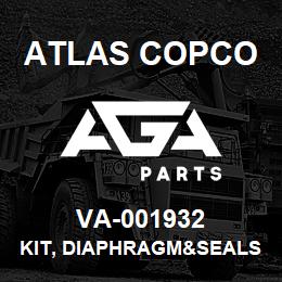 VA-001932 Atlas Copco KIT, DIAPHRAGM&SEALS | AGA Parts