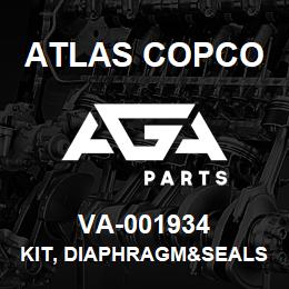 VA-001934 Atlas Copco KIT, DIAPHRAGM&SEALS | AGA Parts