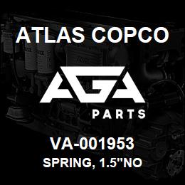 VA-001953 Atlas Copco SPRING, 1.5"NO | AGA Parts