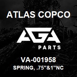 VA-001958 Atlas Copco SPRING, .75"&1"NC | AGA Parts