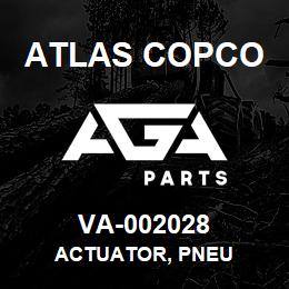 VA-002028 Atlas Copco ACTUATOR, PNEU | AGA Parts