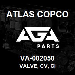 VA-002050 Atlas Copco VALVE, CV, CI | AGA Parts
