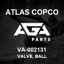 VA-002131 Atlas Copco VALVE, BALL | AGA Parts