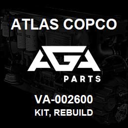 VA-002600 Atlas Copco KIT, REBUILD | AGA Parts