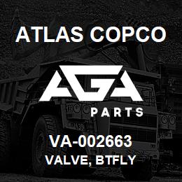 VA-002663 Atlas Copco VALVE, BTFLY | AGA Parts